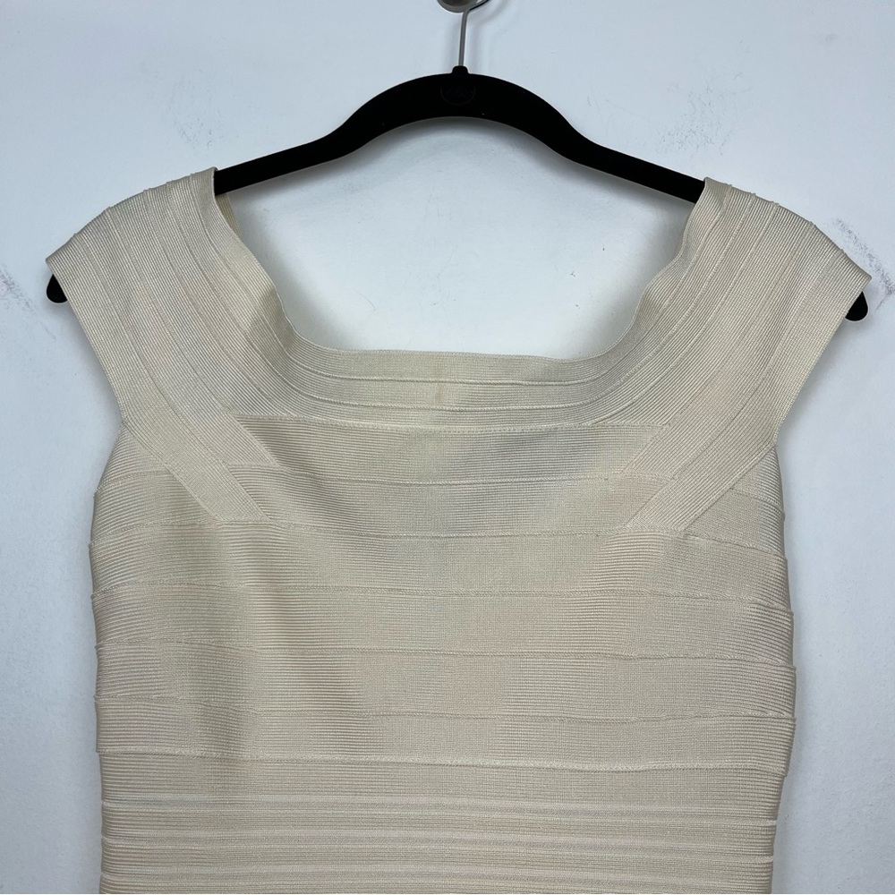 Hervé Leger Marina Off Shoulder Bateau
Neck Manila Bandage Bodycon Dress S - Picture 3 of 13